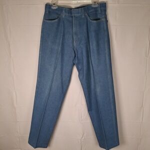 VTG Towncraft Denim Jeans Men's 34x29 (Fits 32x29) Blue Straight Leg Made In USA